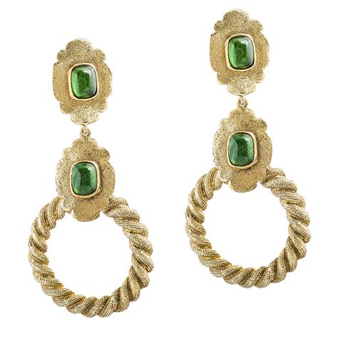 green chanel earrings|Chanel vintage earrings sale.